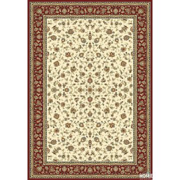 שטיח קלאסי אדום פרחוני יוקרתי ומהודר דגם פומפיי 55/614 לסלון, לחדר שינה, למסדרון, למטבח, לפינת אוכל, לחדר עבודה ולמשרד. 