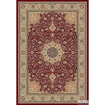 שטיח קלאסי אדום מדליון יוקרתי דגם פומפיי 06/14. השטיח יתאים לסלון ושאר הבית.