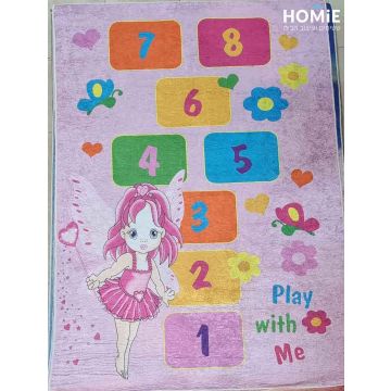שטיח צבעוני לחדר ילדים / תינוקות / גן ילדים / בית ספר דגם קלאס פיית משחקים. 
