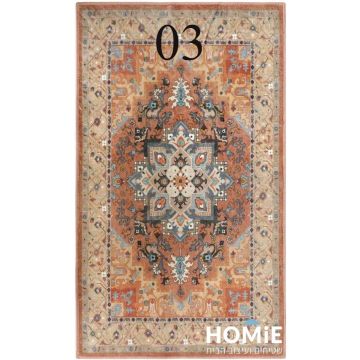 שטיח וינטג' קלאסי צבעוני מדליונים דגם דנמרק 03 - תצוגה מלאה