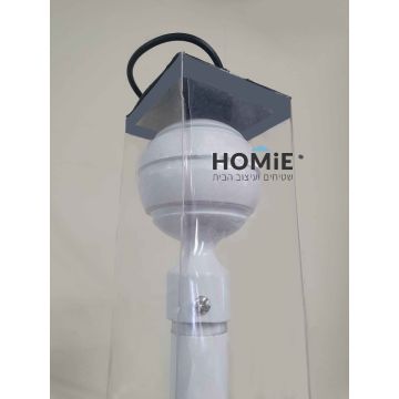 מוט לוילון טלסקופי דקורטיבי מודרני יוקרתי 28 מ"מ אלומיניום דגם אפלטון. יתאים לסלון, חדר שינה וחדר ילדים.