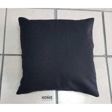 כרית נוי שחורה חלקה לסלון