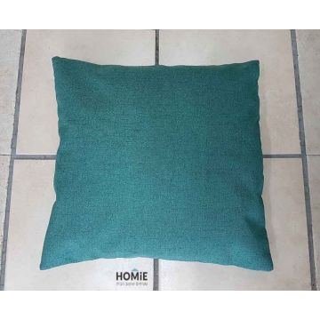 כרית נוי חלקה לסלון ירוק כהה