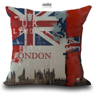 כרית נוי מדליקה ואיכותית לסלון, לחדר שינה ושאר חלל הבית דגם לונדון 03