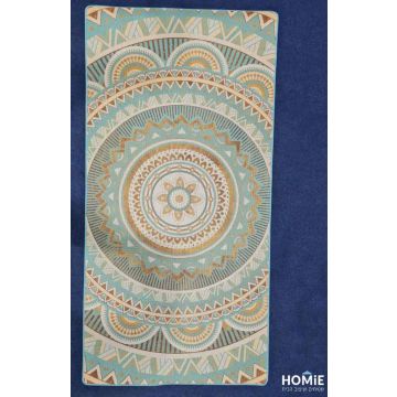 שטיח גומי טבעי וינטג' מנדלה דקורטיבי למטבח צבעוני דגם מדריד 03. השטיח היוקרתי יתאים גם לסלון, לחדר שינה, לחדר ילדים, למסדרון, לאמבטיה, למשרד, לגן ילדים, לבית הספר ועוד.