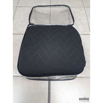 כיסוי סלון אלסטי שחור 2+3 מודרני יוקרתי דגם סנדרה המתאים עצמו כמו כפפה לצורה וגודל הסלון. 