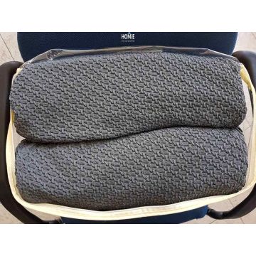 כיסוי סלון אלסטי אפור מעויינים עדינים 1+2+3 יוקרתי המתאים עצמו כמו כפפה לצורה וגודל הסלון