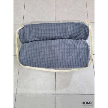 כיסוי סלון אלסטי 1+2+3 אפור ריבועים קטנים מודרני יוקרתי דגם מלניה המתאים עצמו כמו כפפה לצורה וגודל הסלון. 