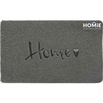 שטיח כניסה-סף לבית גומי PVC דקורטיבי מודרני Home אפור דגם מוניקה 07. השטיח יתאים גם ללובי של בניין מגורים.