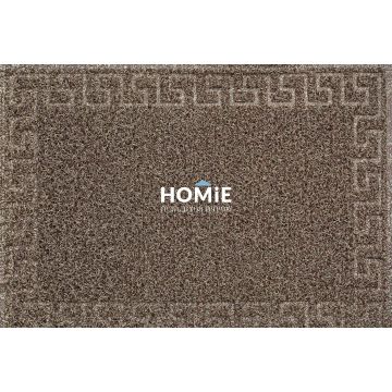 שטיח כניסה-סף לבית גומי PVC רטרו דקורטיבי מסגרת מוקה דגם הלנה 01. השטיח יתאים גם ללובי של בניין מגורים.