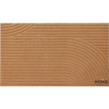 שטיח כניסה-סף דמוי קוקוס לבית גיאומטרי מודרני מעוצב צורות דגם מליבו 03 - מוצג במלואו