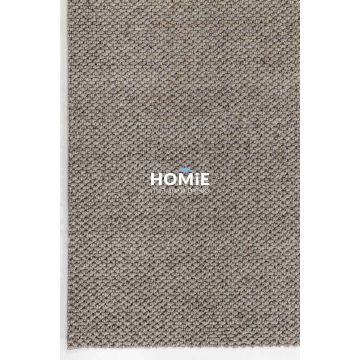 שטיח צמר מודרני כפרי חלק אפור מוקה דגם בייקרספילד 01. 