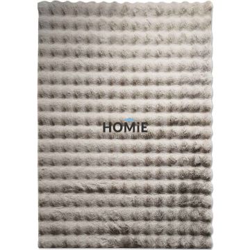 שטיח פרווה כפרי מודרני דקורטיבי תבליטים אבן דגם אנטונלה 02. השטיח יתאים לסלון ושאר הבית.