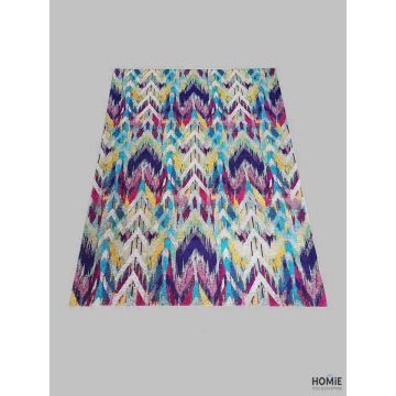 שטיח גיאומטרי אבסטרקטי זיגזג מולטי צבעוני איכותי לסלון, לחדר שינה, לחדר ילדים, למטבח ושאר חלל הבית דגם מרילנד 3408. 