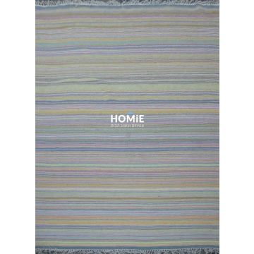 שטיח כותנה גיאומטרי פסים קילים שבטי (אתני) עבודת יד צבעוני דגם ג'איפור 668. השטיח המודרני כפרי מתאים לסלון, לחדר שינה, לחדר ילדים, לפינת משחקים, למסדרון, לאמבטיה, למטבח, לפינת אוכל, לחדר עבודה, למשרד, לבית הספר וגן ילדים.