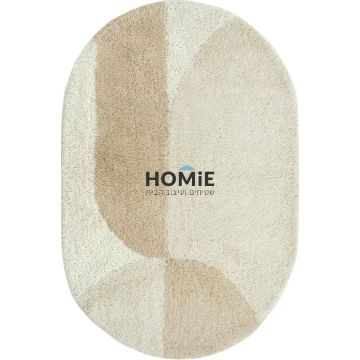 שטיח כותנה גיאומטרי מודרני בוהו כפרי אובלי דגם בהאמס 03.