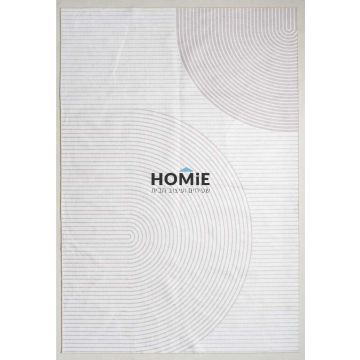 שטיח רטרו מודרני גיאומטרי קשתות טבעי דגם אנטוניו 11. השטיח מתאים לסלון ושאר הבית.