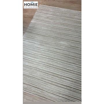 שטיח גיאומטרי מודרני לסלון פסים קרם בז' דגם לאון