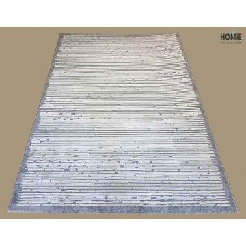 שטיח גיאומטרי פסים אפור דגם ג'סיקה 516/95 לסלון ושאר הבית.
