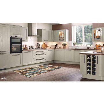 שטיח ויניל גיאומטרי מלבנים פי וי סי (PVC) לינולאום דגם בריקים צבעוניים. השטיח הדקורטיבי מתאים לסלון, לחדר שינה, לאמבטיה, לחדר ילדים, למטבח, לכניסה, לגינה, למשרד ועוד