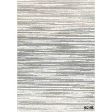 שטיח גיאומטרי פסים א-סימטריים אפור שמנת דגם עמנואל 83/673