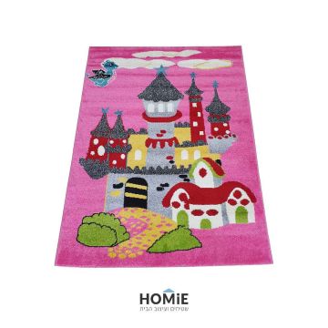 שטיח לחדר ילדים מודרני יוקרתי צבעוני דגם טירת אבירים. השטיח המגניב והאיכותי יתאים גם לסלון, חדר תינוקות, חדר שינה, חדר אורחים, חדר/פינת משחקים, פינת ישיבה, אמבטיה, גן ילדים ובית הספר. 