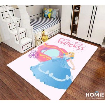 שטיח לחדר ילדים דגם נסיכה תכלת. השטיח מתאים גם לבתי ספר וגני ילדים. 