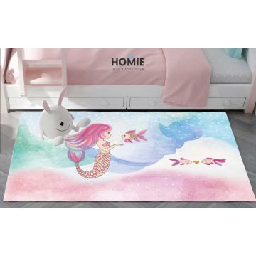 שטיח לחדר ילדים דגם בת הים הקטנה. השטיח מתאים גם לגני ילדים ובתי ספר.