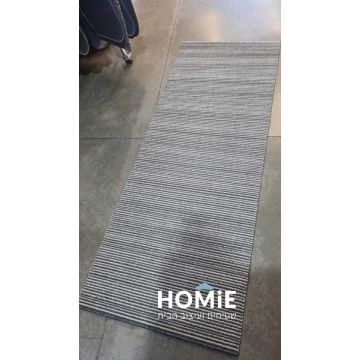 שטיח למטבח/מסדרון בוהו מודרני בצבע אפור שמנת דגם מיקונוס 07. 