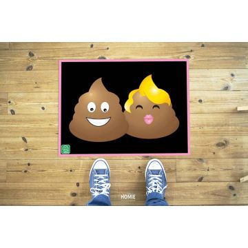 שטיח פי וי סי (PVC) דגם זוג קקי