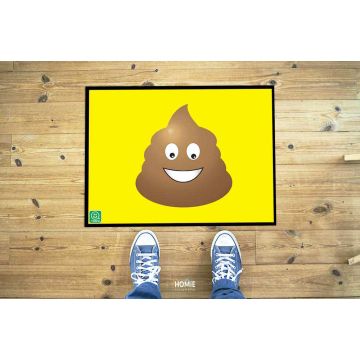 שטיח פי וי סי (PVC) דגם קקי מחייך