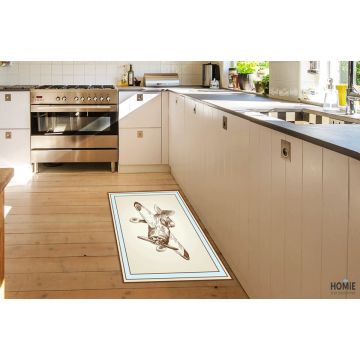 שטיח פי וי סי (PVC) דגם מטוס וינטג'