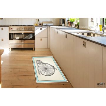 שטיח פי וי סי (PVC) דגם אופניים גדולות וינטג'