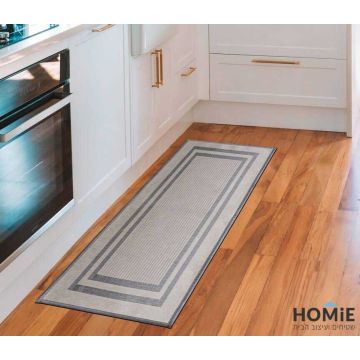 שטיח מודרני למטבח ג'קארד אפור דגם ריקרדו 02. 