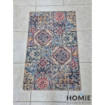 שטיח גומי למטבח צבעוני וינטג' קלאסי אקלקטי דגם מדריד 82