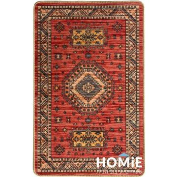 שטיח גומי למטבח דגם קוויבק 65 בצבע אדום, רואים את השטיח בשלמותו בצורה אנכית