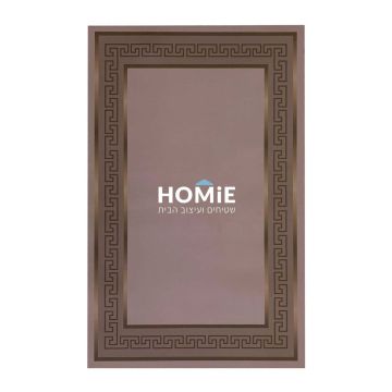 שטיח גומי למטבח וינטג' קלאסי מודרני מסגרת בז' דגם קוויבק 55. השטיח היוקרתי מתאים גם לשאר חלל הבית (אמבטיה, מסדרון, חדר שינה, חדר ילדים/תינוקות, פינת אוכל ועוד), משרד ואולם אירועים. 