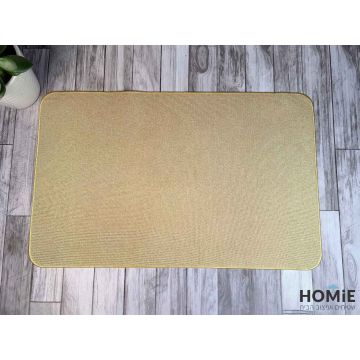 שטיח גומי מודרני למטבח בז' חלק דגם קוויבק 56. השטיח האיכותי יתאים גם לשאר חלל הבית.