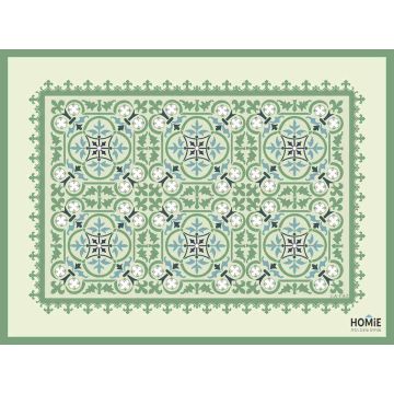 שטיח למטבח פי וי סי (PVC)  דגם פיניקס ירוק