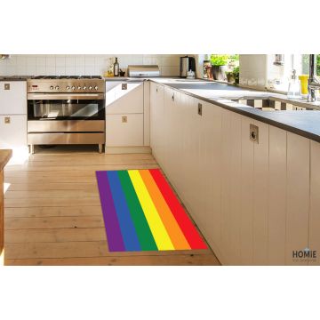 שטיח למטבח פי וי סי (PVC) דגם דגל גאווה