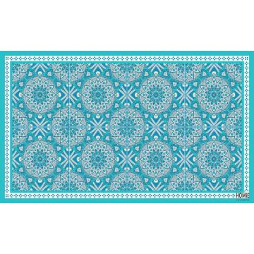 שטיח למטבח פי וי סי (PVC) טורקיז דגם שיראז