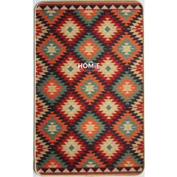 שטיח גומי למטבח וינטג' גיאומטרי מודרני מעויינים צבעוני דגם קוויבק 20. השטיח היוקרתי מתאים גם לשאר חלל הבית (אמבטיה, מסדרון, חדר שינה, חדר ילדים ועוד) ויכניס לשם המון סטייל, נוכחות, שונות ומיוחדות. 