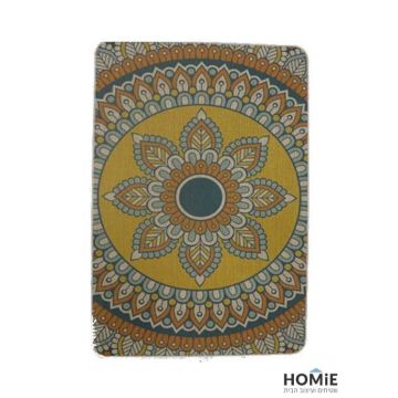 שטיח גומי למטבח וינטג' מנדלה פרחונית צבעונית דגם ליה 11.  