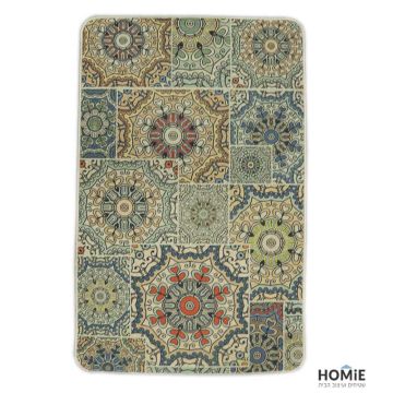 שטיח גומי למטבח וינטג' טלאים מנדלות פרחוני צבעוני דגם ליה 05. השטיח היוקרתי מתאים גם לשאר חלל הבית (אמבטיה, מסדרון, חדר שינה, חדר ילדים ועוד) ויכניס לשם המון סטייל, נוכחות ומיוחדות. 