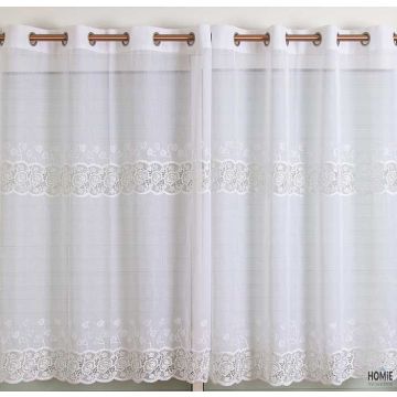 וילון רקמה וינטג' דקורטיבי יוקרתי דגם FM12 לסלון, חדר שינה, חדר ילדים, מטבח, פינת אוכל, חדר אורחים, חדר עבודה, משרד ועוד.