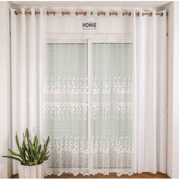 וילון רקמה לסלון דגם לורה