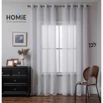 וילון רשת מודרני חצי שקוף לסלון ושאר חלל הבית דגם נובה סקוטיה. הוילון היוקרתי יתאים גם לשאר החדרים.