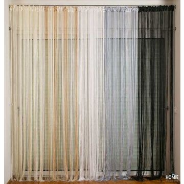 כל הוילונות חוטים המודרניים על מתלה תצוגה - מגוון צבעים לבחירה