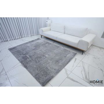 שטיח אבסטרקטי מודרני שיש אפור דגם לורן 07. השטיח היוקרתי ישתלב בסלון, חדר שינה, חדר ילדים ותינוקות, מסדרון, חדר משפחה ואורחים, חלל הכניסה לבית, פינת אוכל, מטבח, חדר עבודה ומשרד. 