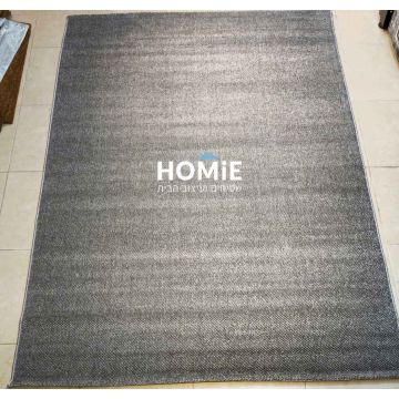 שטיח כפרי מודרני חלק לולאות אפור כהה דגם שוודיה 11. השטיח מתאים לסלון ושאר הבית.